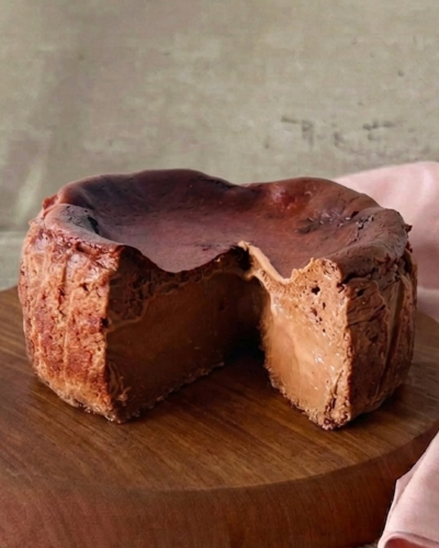 Postre Torta Vasca de Chocolate