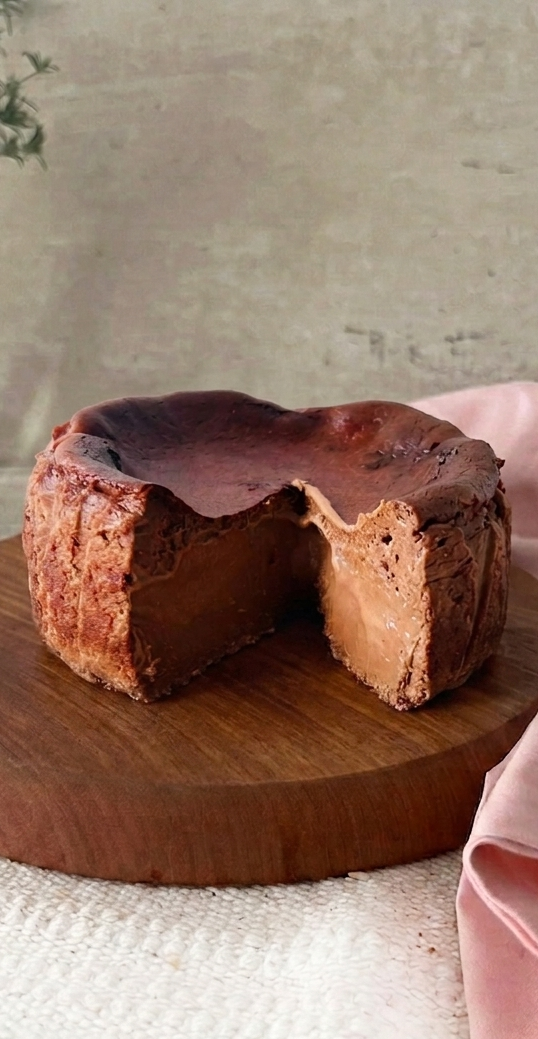 Postre Torta Vasca de Chocolate